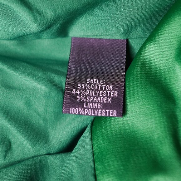 KENNETH COLE REACTION Kelly Green Lined Satin Look Jacket - NWT - Size Small - Picture 12 of 14